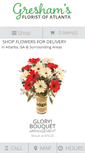 Mobile Screenshot of greshamsatlantaflorist.com