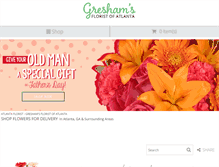 Tablet Screenshot of greshamsatlantaflorist.com